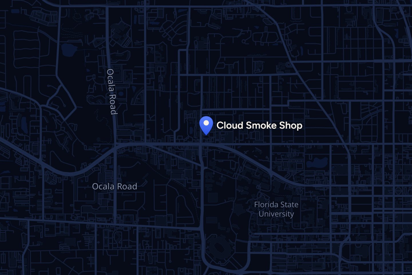 Map of about a mile around Cloud Smoke Shop, Tennessee Street